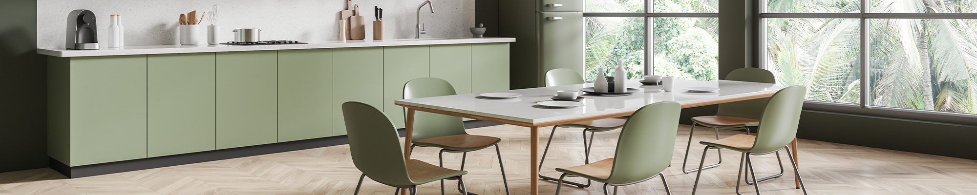 Luxury Vinyl in a Kitchen
